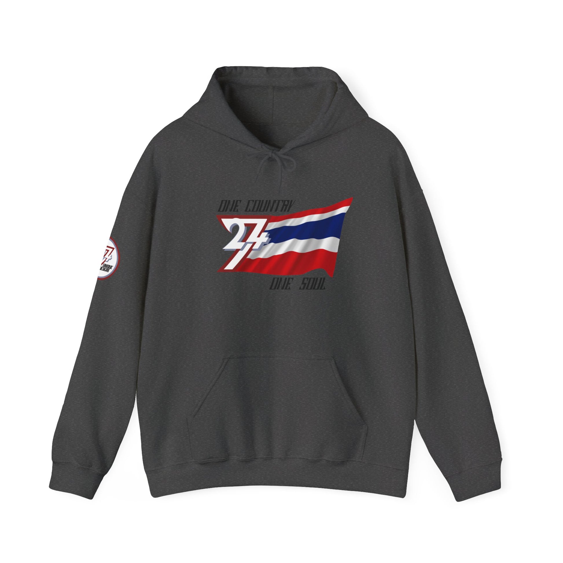 Unique Design Thailand Flag custom hoodie dark heather