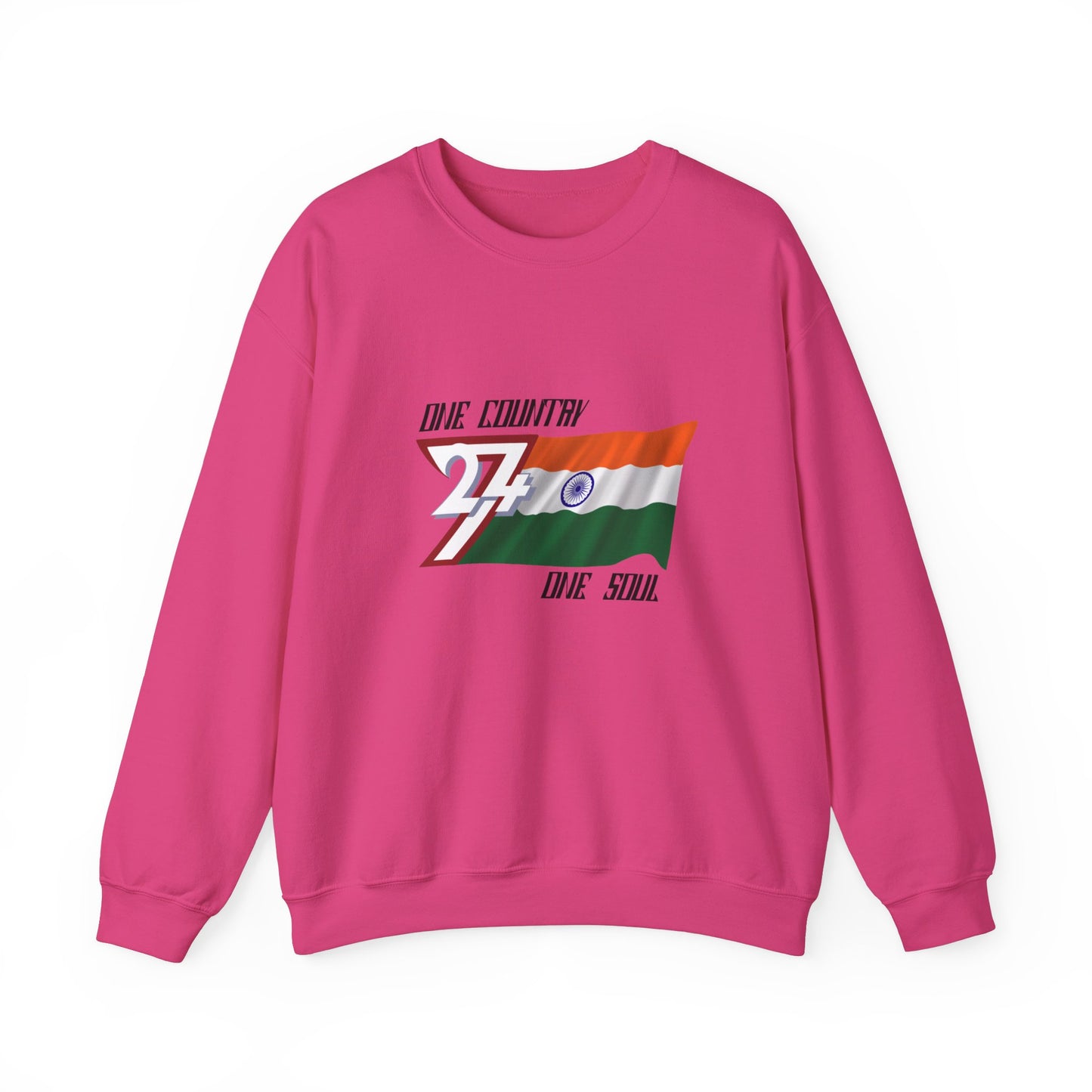 Unique Design India Flag sweatshirt heliconia