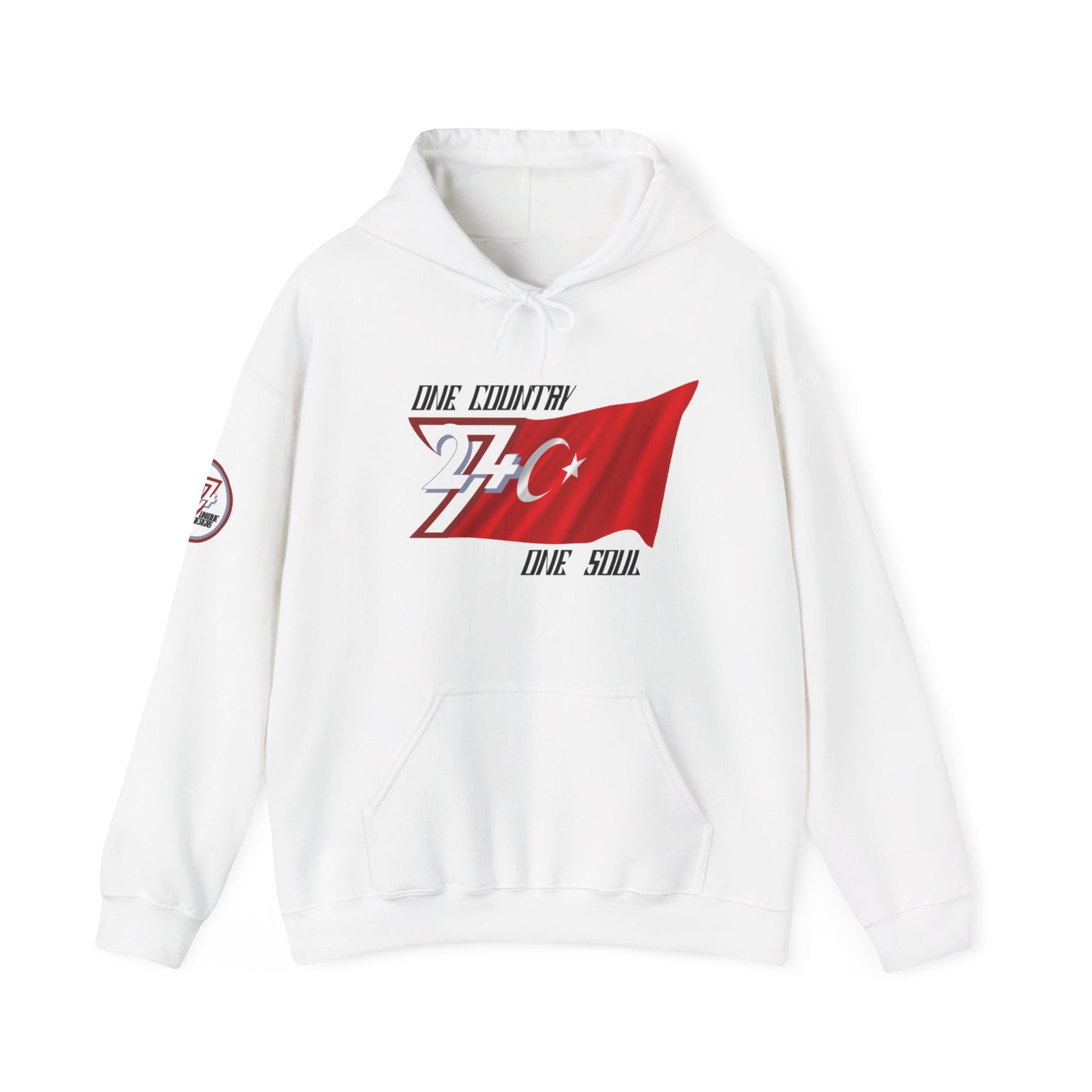 Unique Design Turkey Flag custom hoodie white