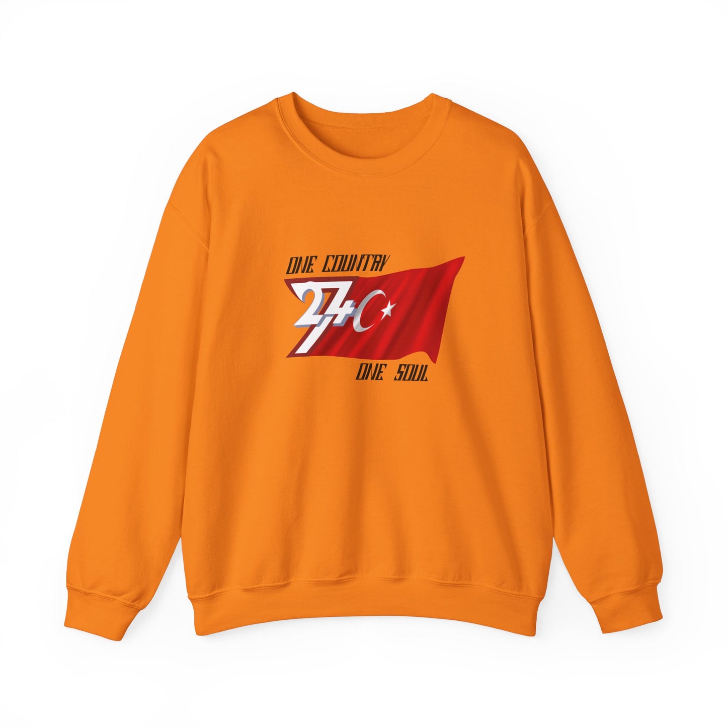 Unique Design Turkey Flag sweatshirt orange