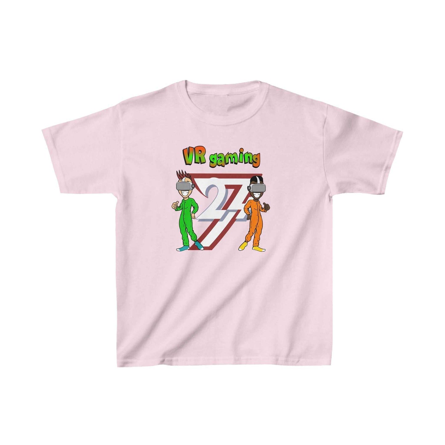 Unique Design Kids T-shirt VR Gaming light pink