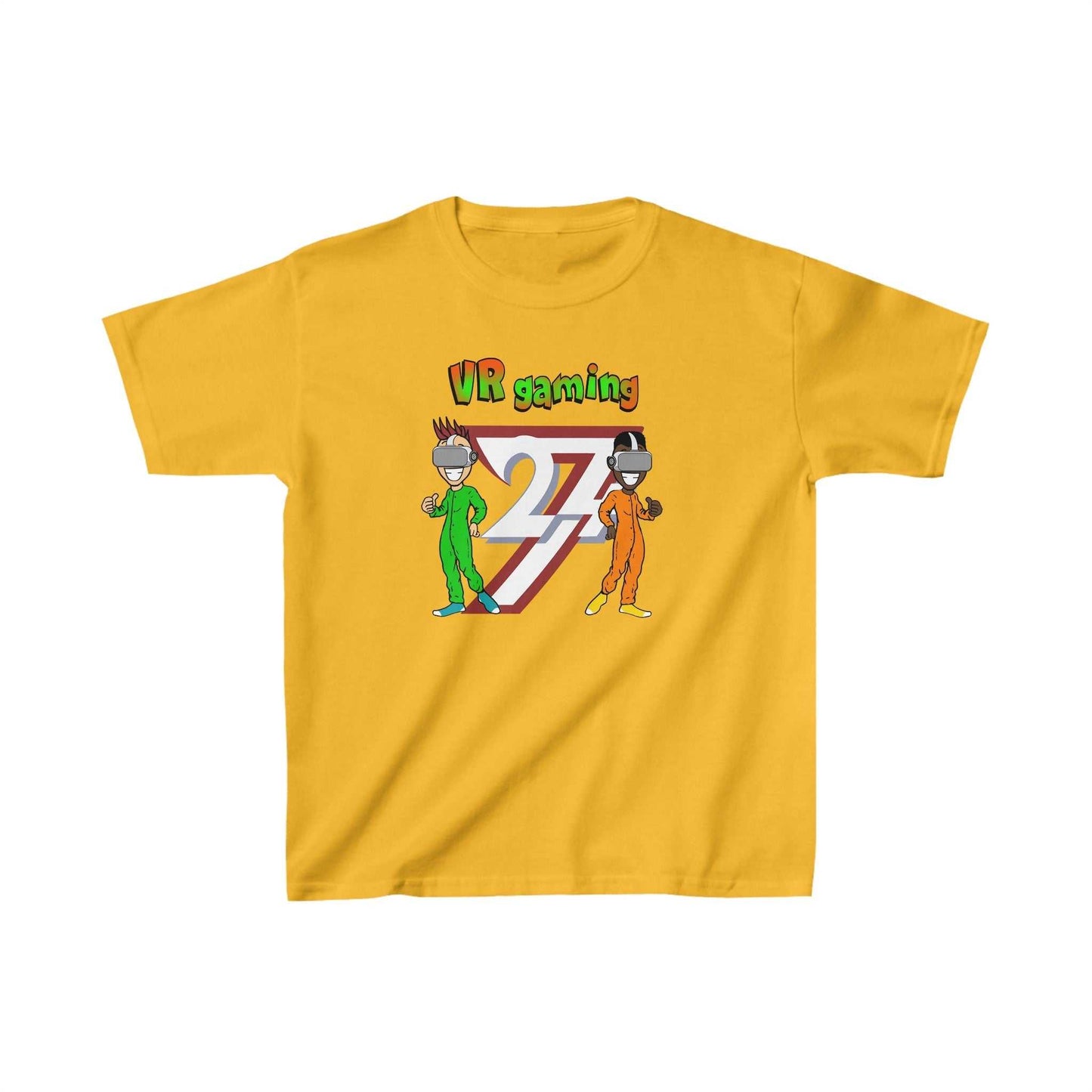 Unique Design Kids T-shirt VR Gaming gold