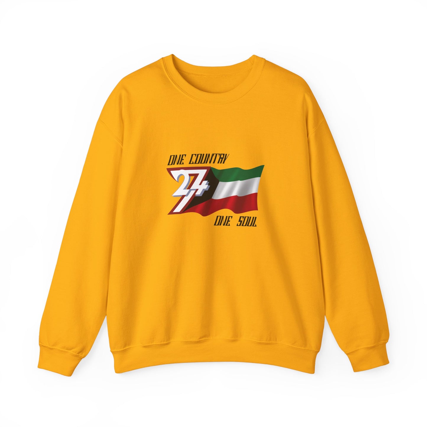 Unique Design Kuwait Flag sweatshirt gold