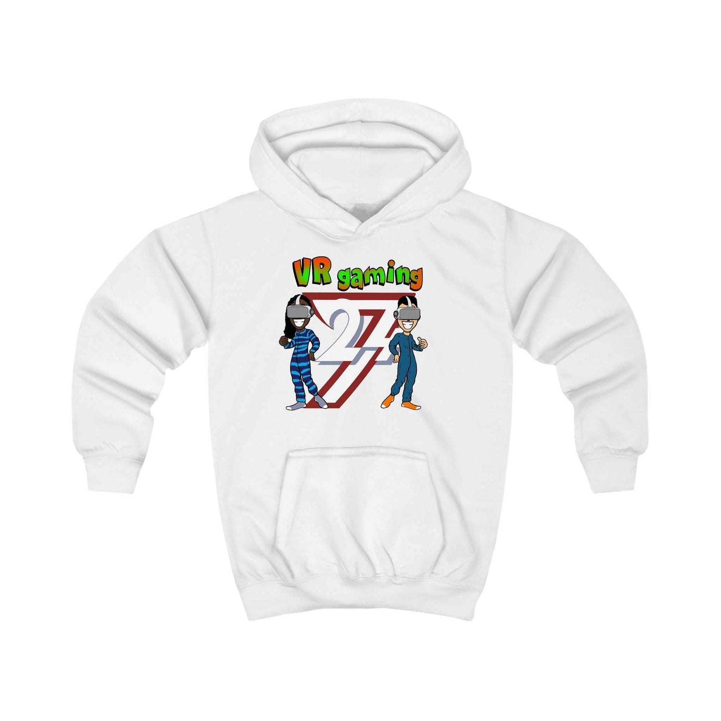 Unique Design Kids Hoodie VR Gaming white