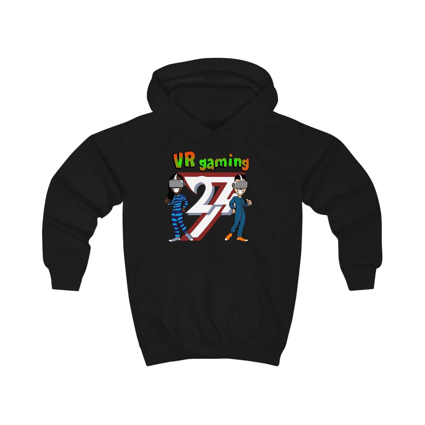 Unique Design Kids Hoodie VR Gaming black