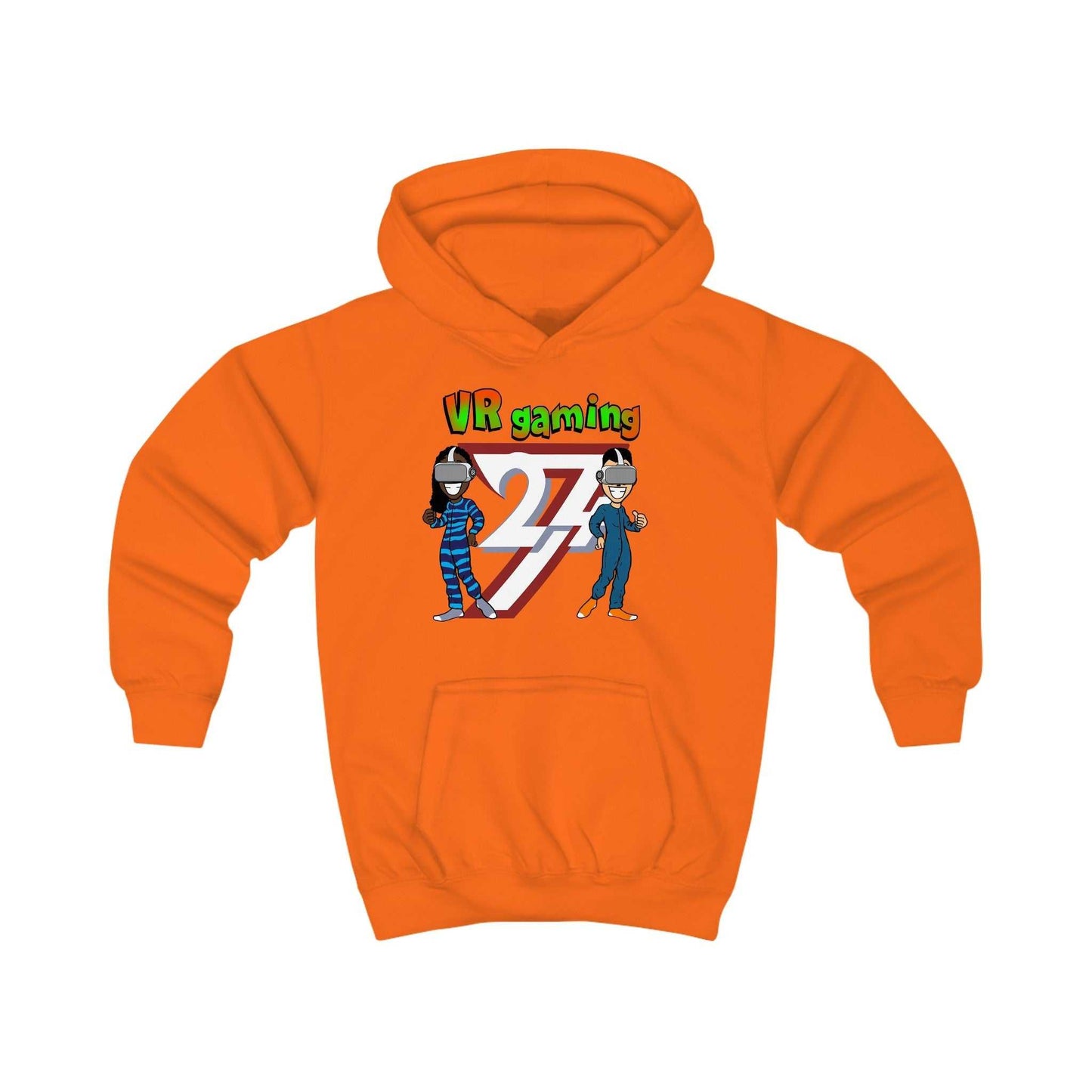 Unique Design Kids Hoodie VR Gaming orange