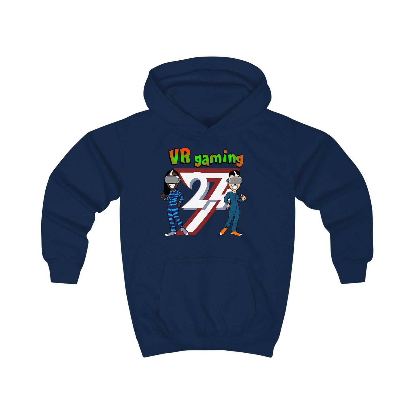 Unique Design Kids Hoodie VR Gaming navy