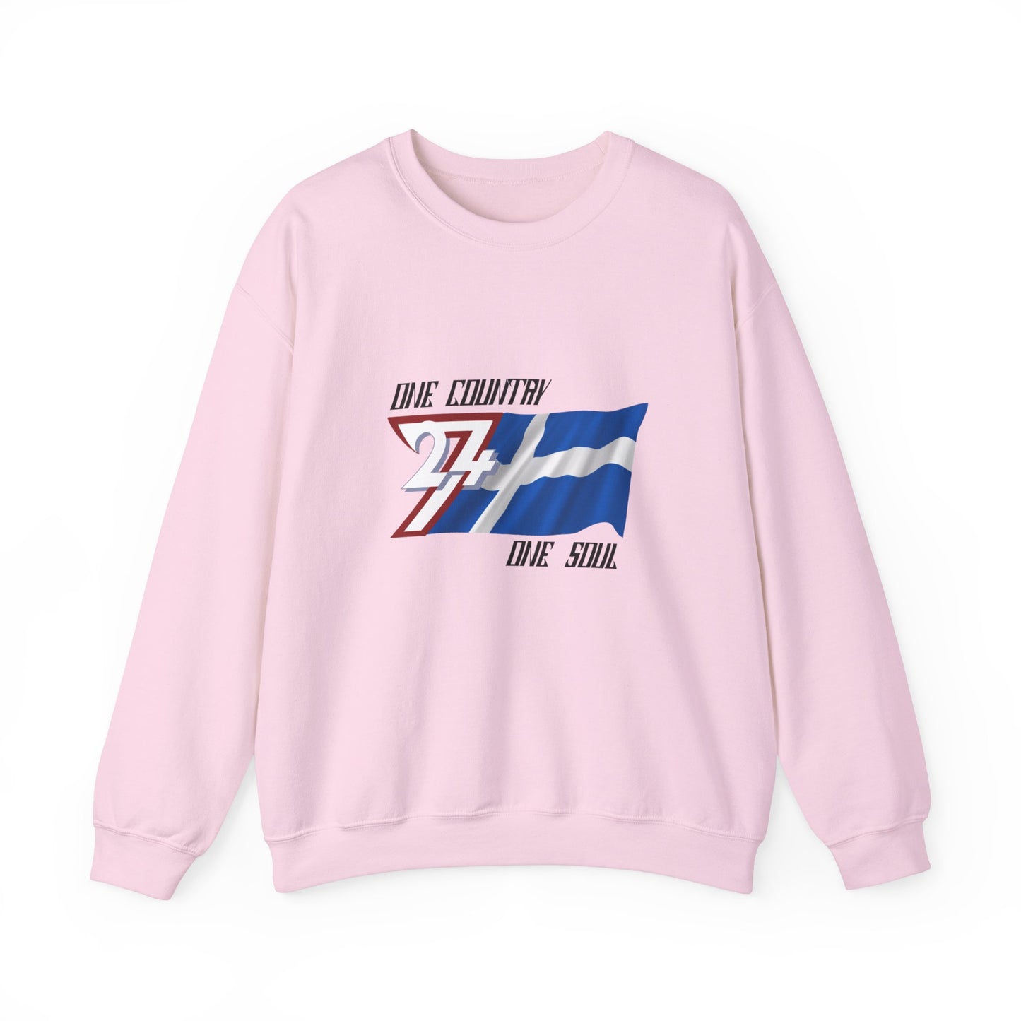 Unique Design Finland Flag sweatshirt light pink