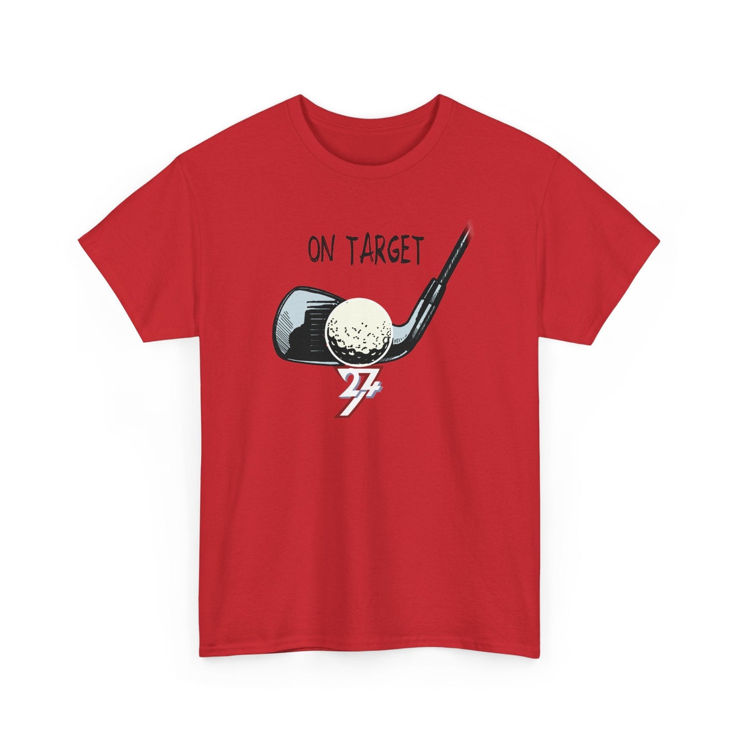 Unique Design Golf Sport Printed golf T-shirt red