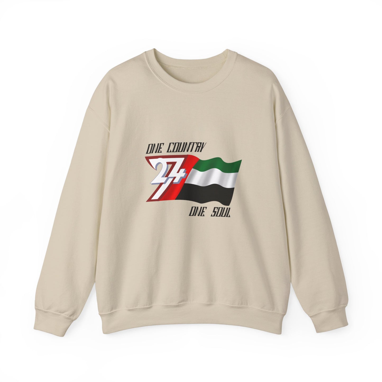 Unique Design Arab Emirates flag sweatshirt sand