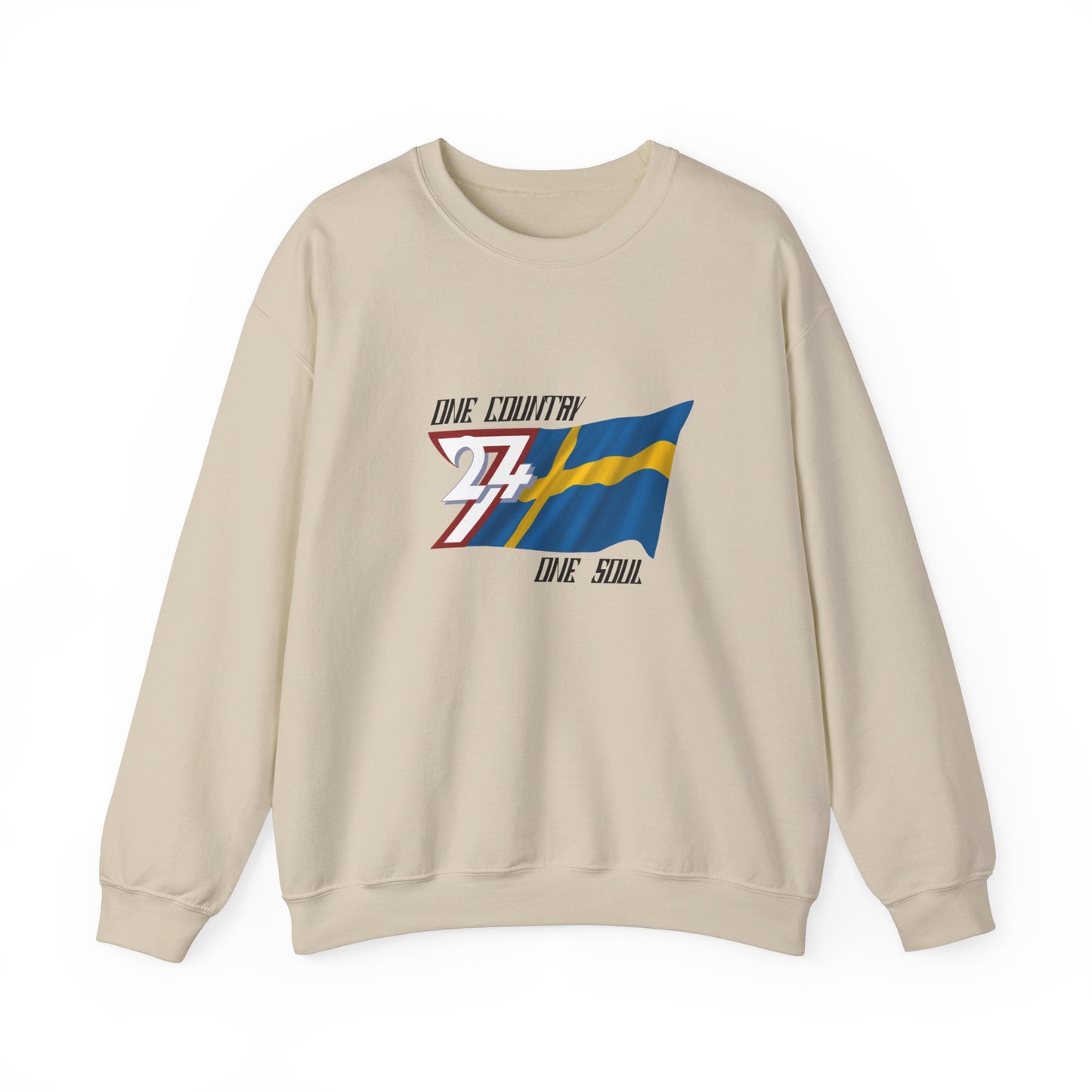 Unique Design Sweden Flag sweatshirt sand