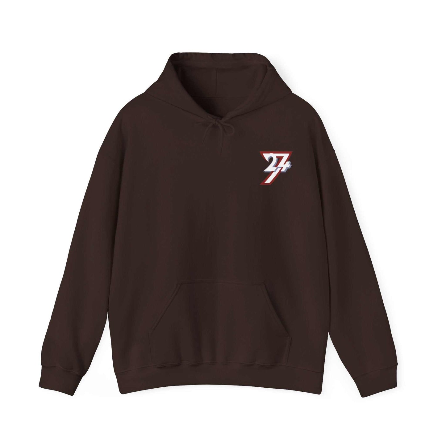 Unique Hoodie - TwentyFourSeven Printed Hoodie by 24/7 Unique Designs dark chocolate