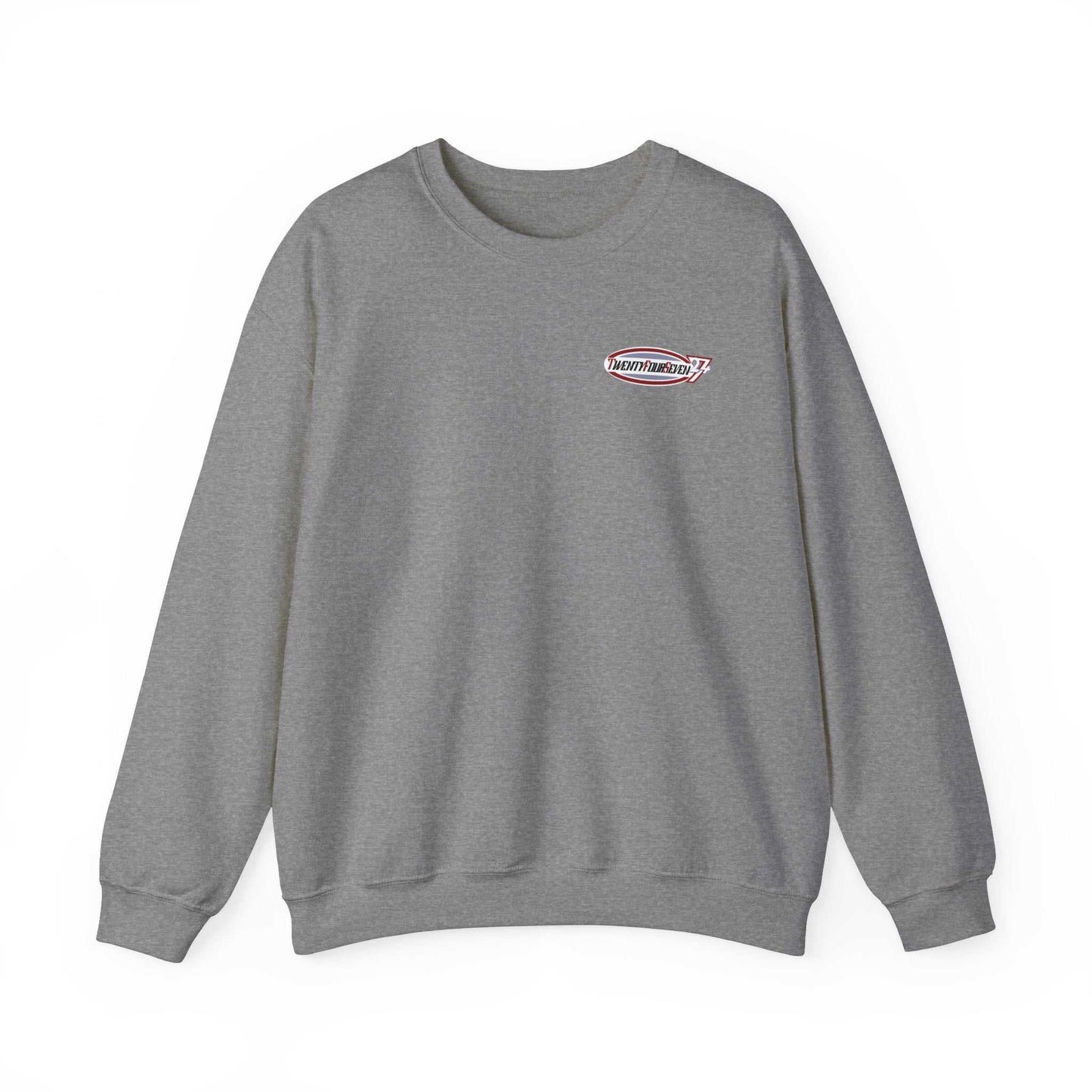 Unique Design TwentyFourSeven LOGO Heavy Blend™ Crewneck Sweatshirt graphite heather