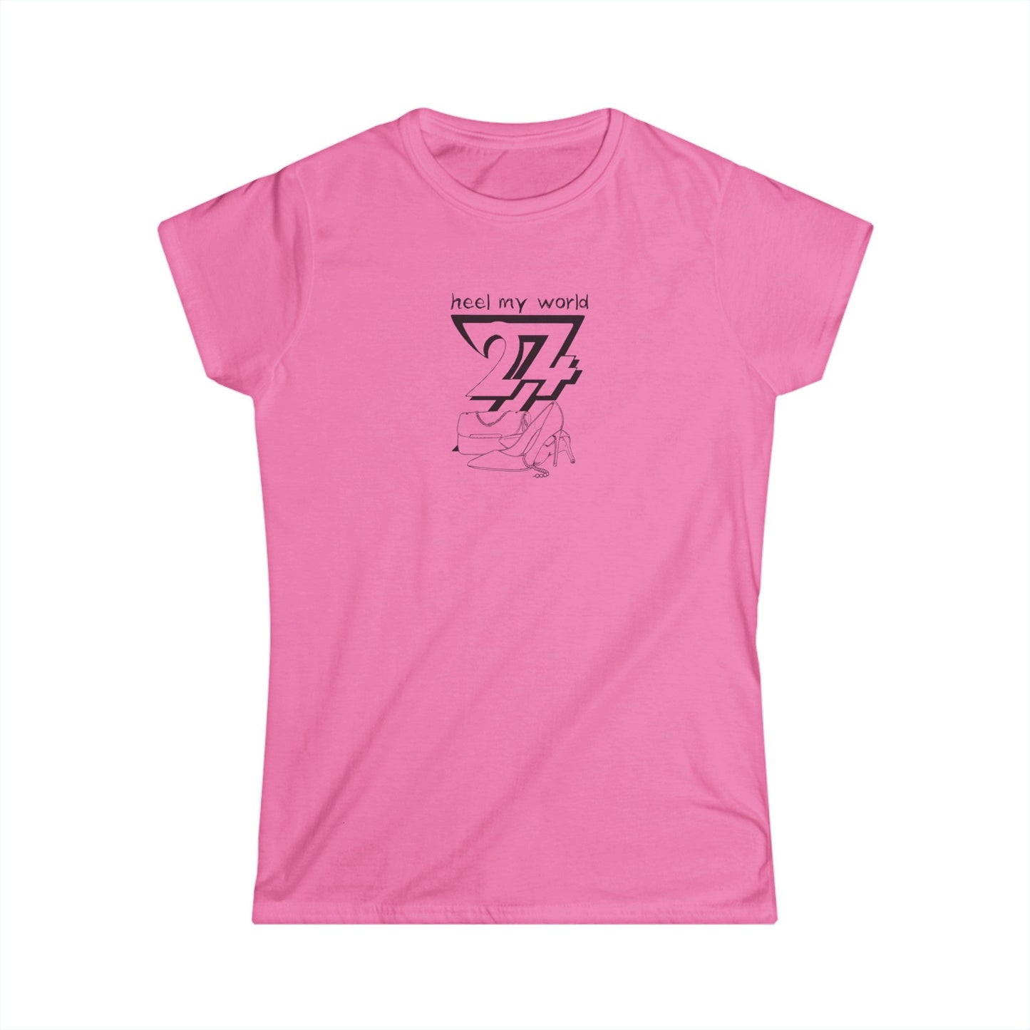 Unique Design "Heel My World" women t-shirt azalea