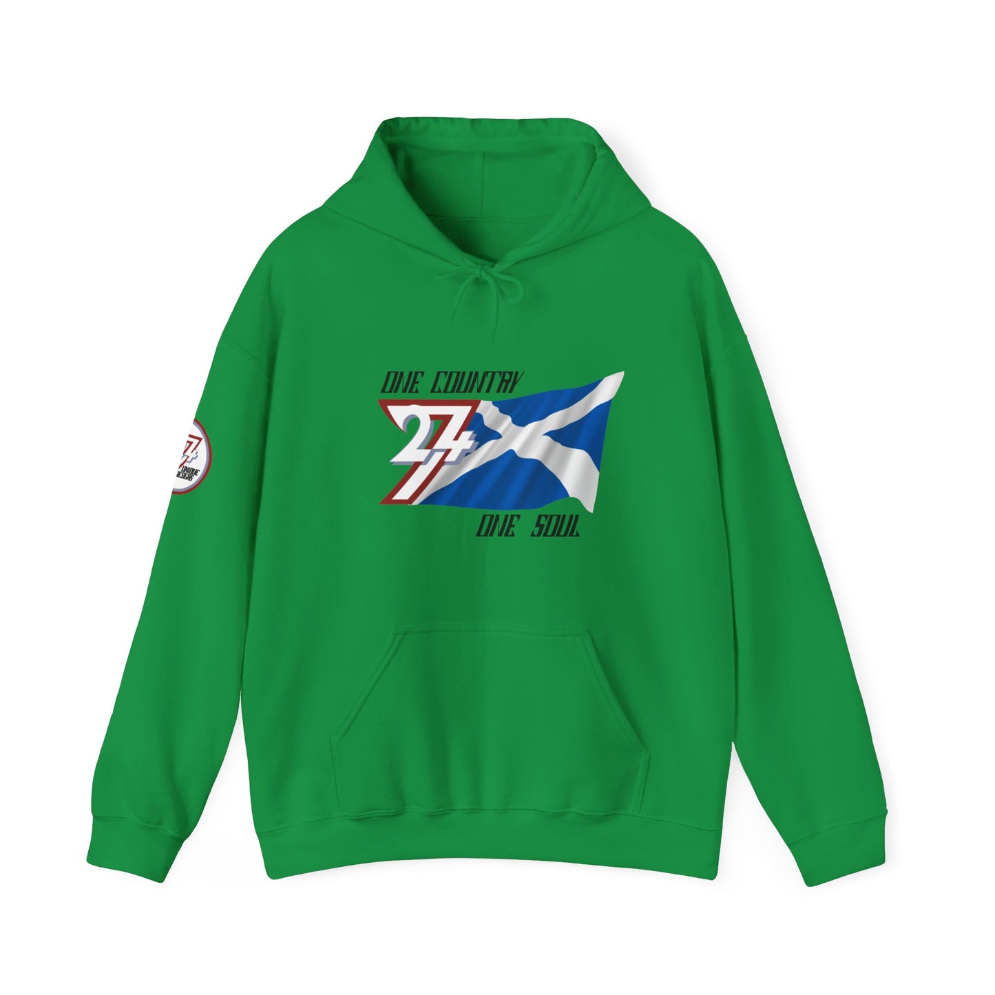 Unique Design 24/7 Scotland Flag custom hoodie irish green