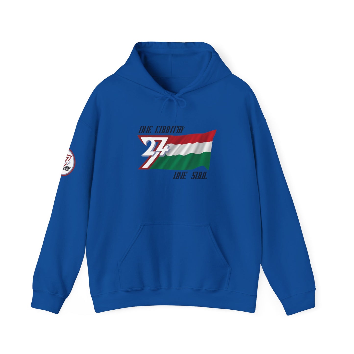  Unique Design 24/7 Hungary Flag Printed Unisex custom Hoodie royal