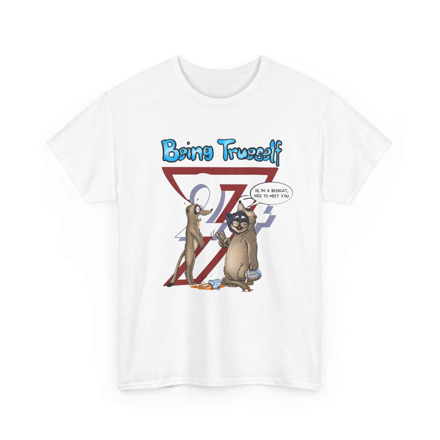 Printed T-shirt: Be True to Yourself Custom T-shirt white