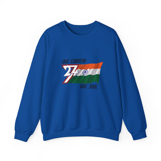 Unique Design India Flag sweatshirt royal