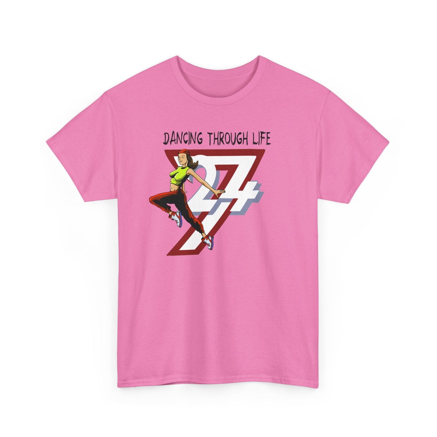 Unique Design Street Dance Girl Sport Printed T-shirt azalea