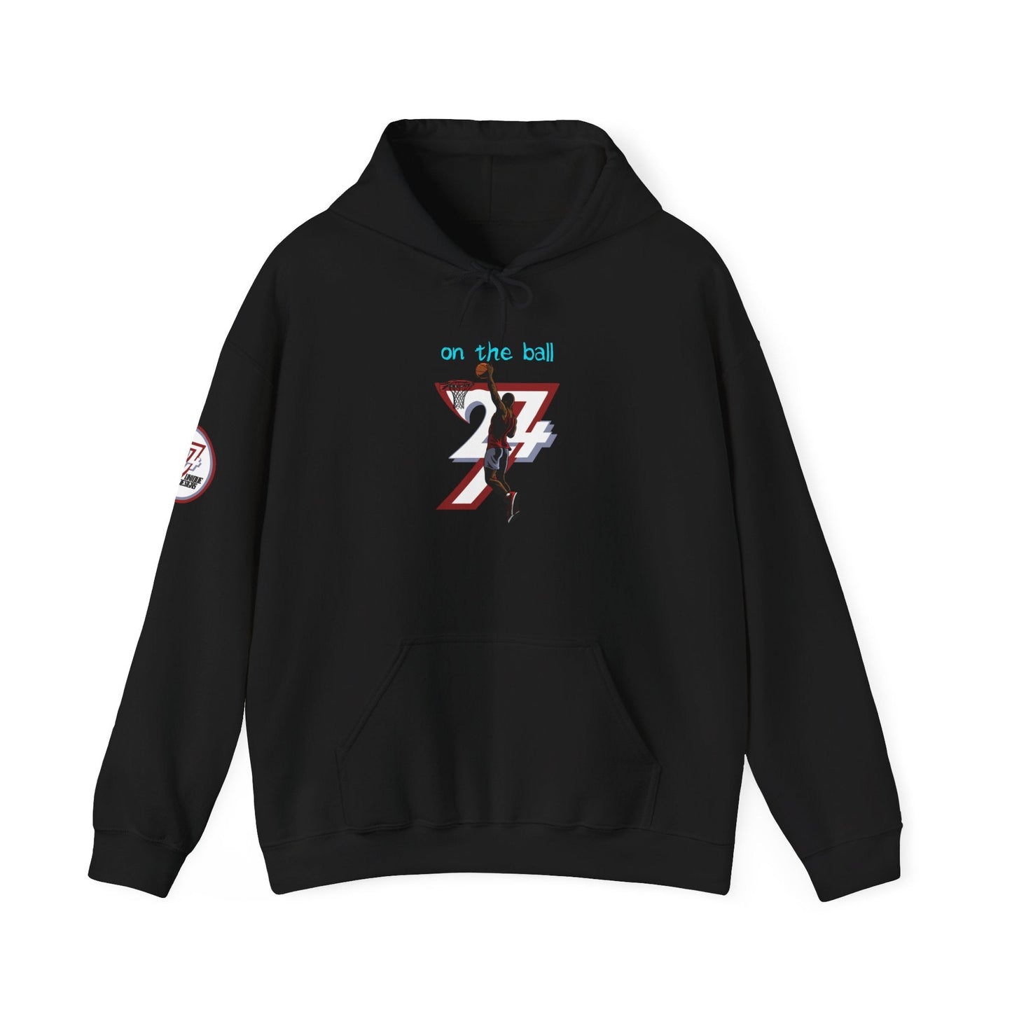 Unique Design Basketball Printed custom Hoodie black