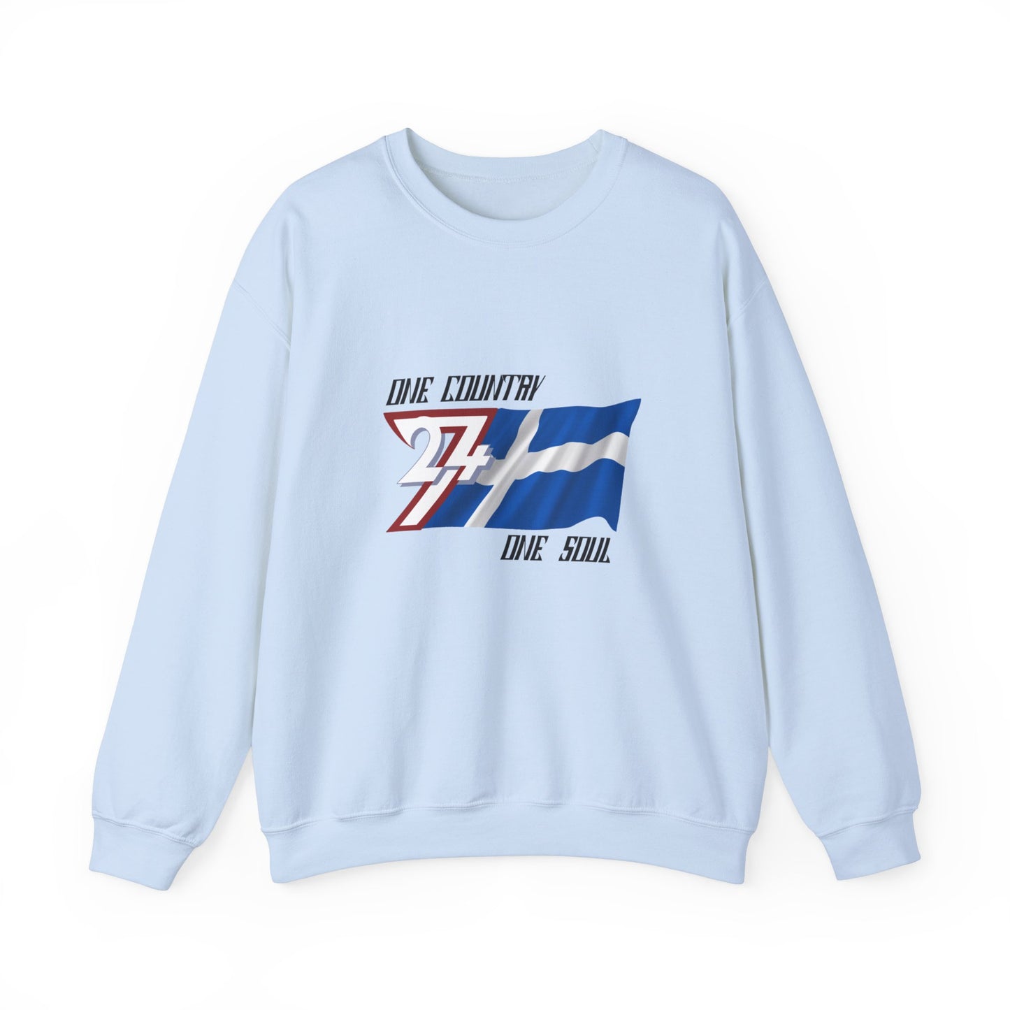 Unique Design Finland Flag sweatshirt light blue