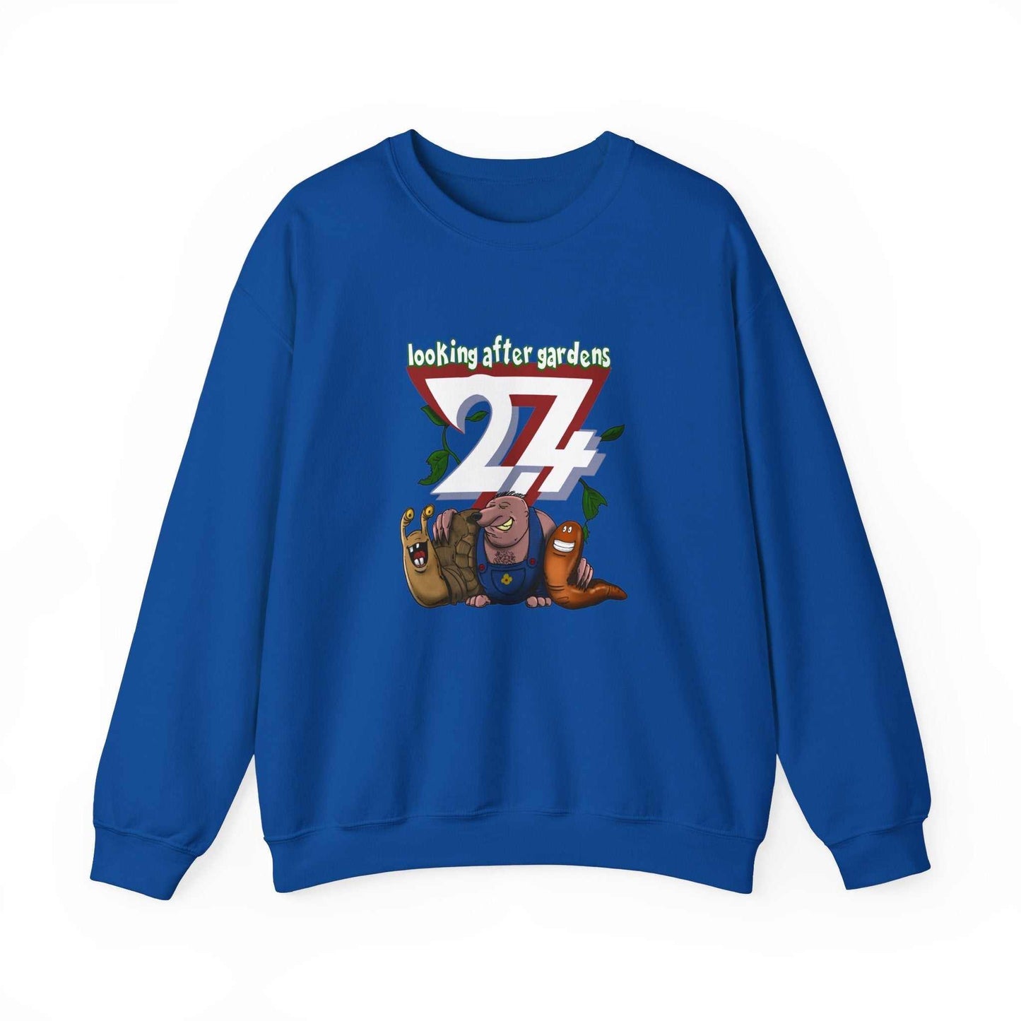 Unique Design Gardening Squad Heavy Blend™ Crewneck Sweatshirt royal