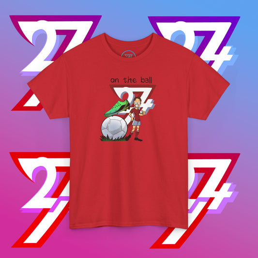 Football Cartoon Tee — Hand-Drawn Soccer Illustration Gift