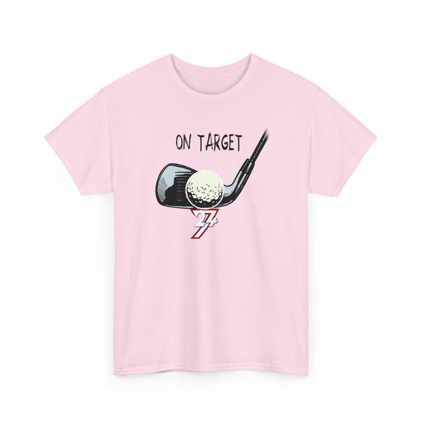 Unique Design Golf Sport Printed golf T-shirt light pink