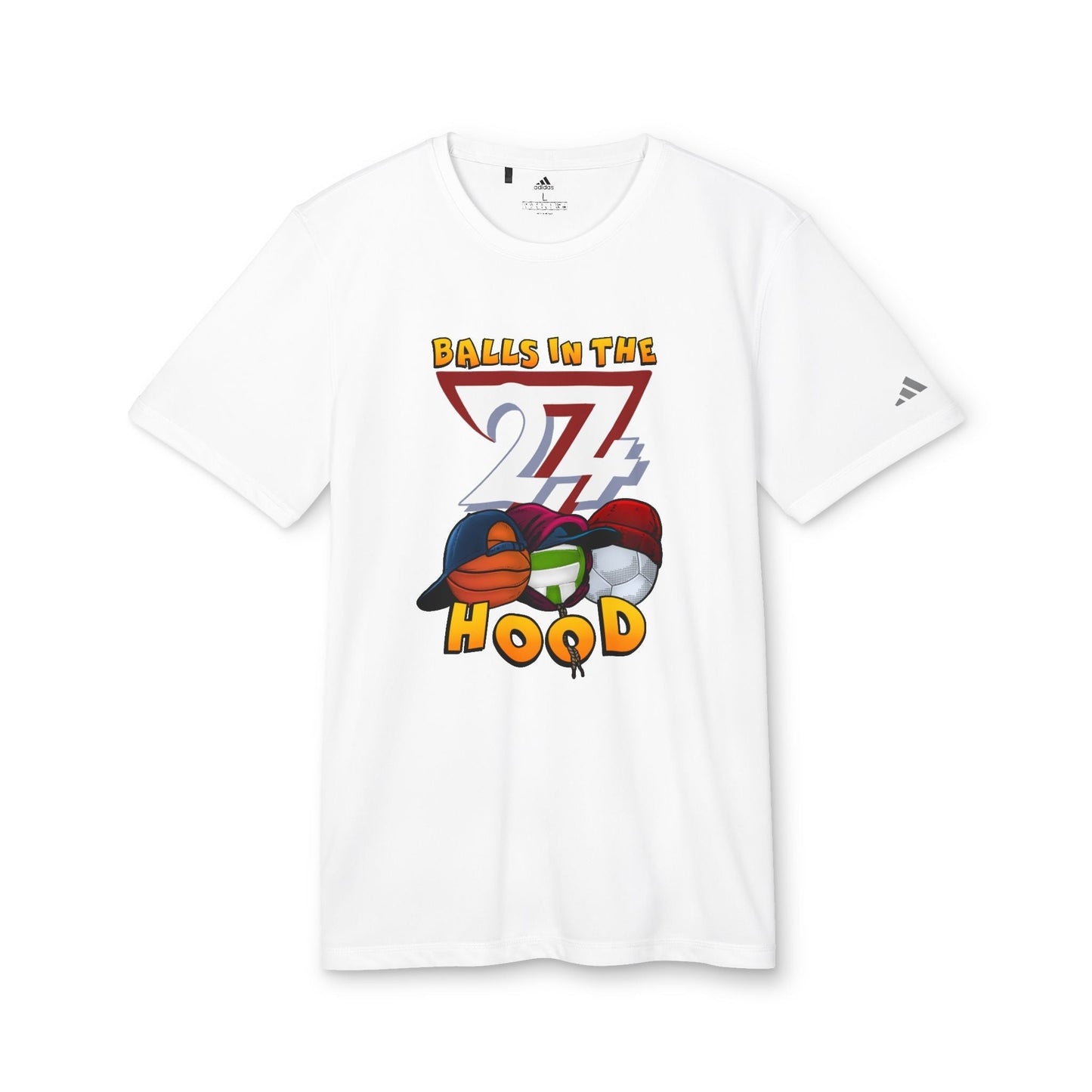 adidas T-shirt: Balls in the Hood Sport T-shirt white