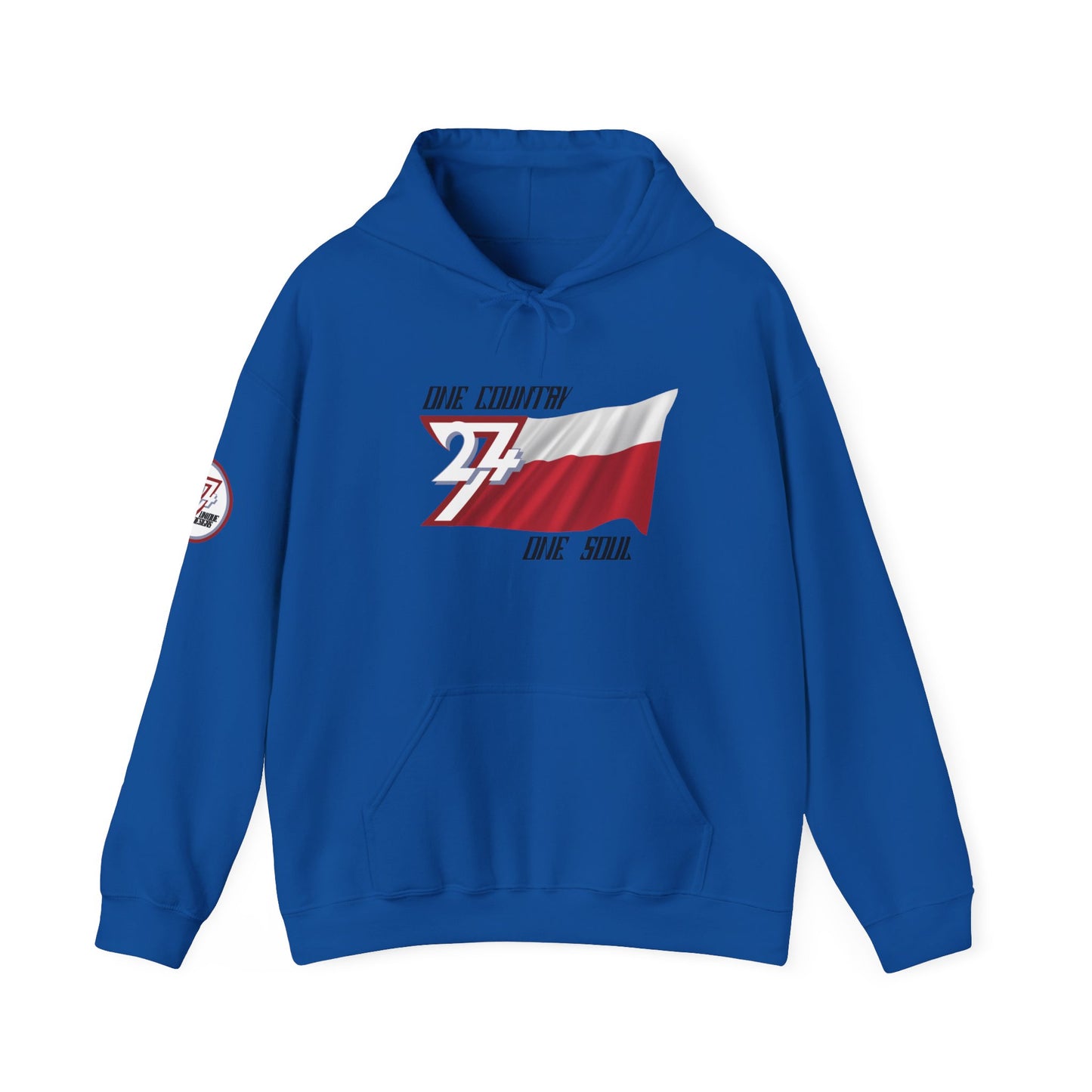 Unique Design 24/7 Poland Flag custom hoodie royal