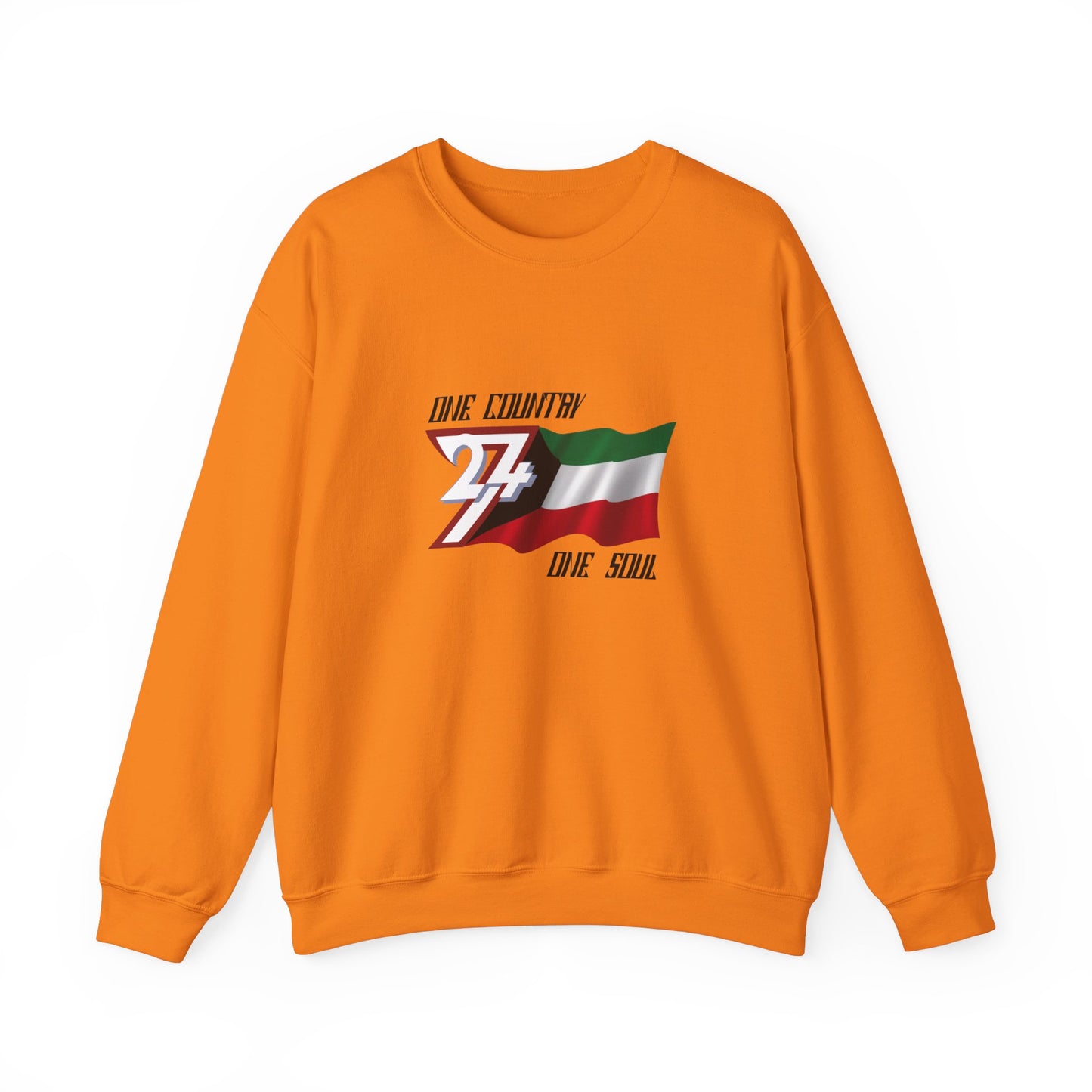 Unique Design Kuwait Flag sweatshirt orange