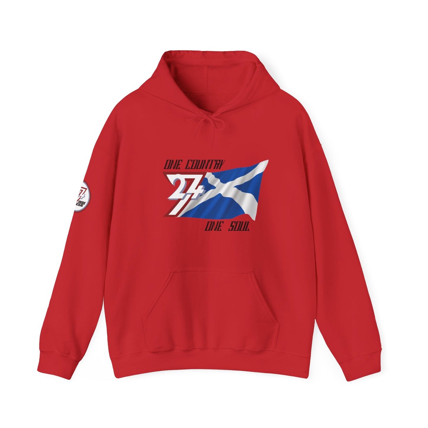 Unique Design 24/7 Scotland Flag custom hoodie red