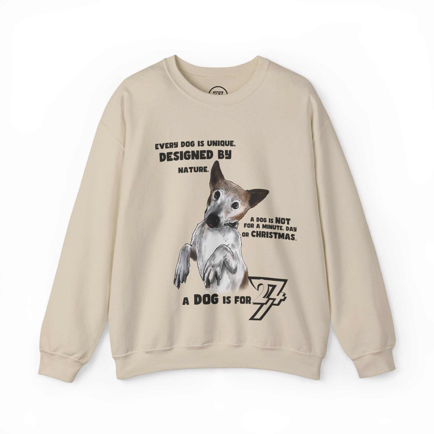 Dog Lover Sweatshirt Jack Russel on jumper dog sweatshirt sand