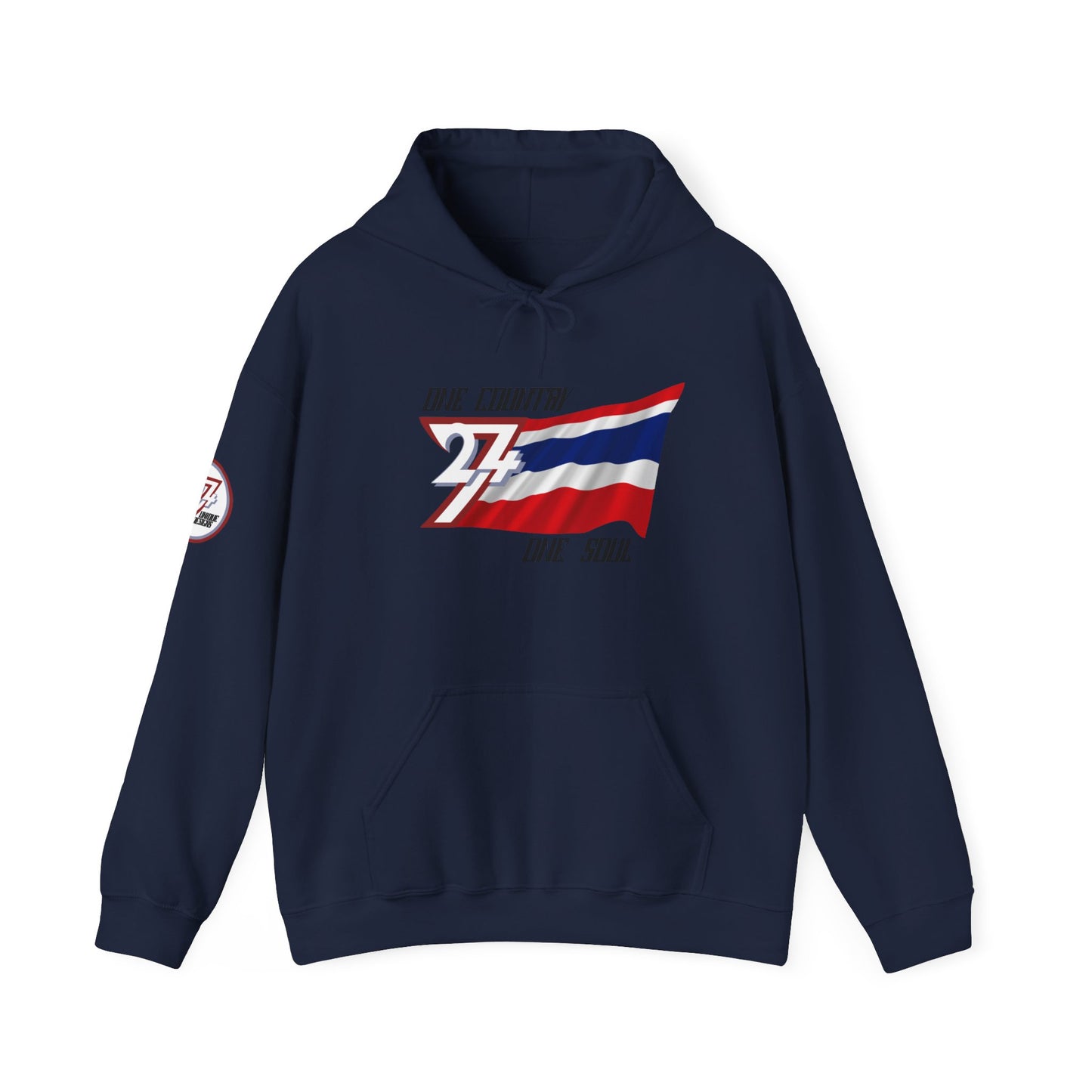 Unique Design Thailand Flag custom hoodie navy