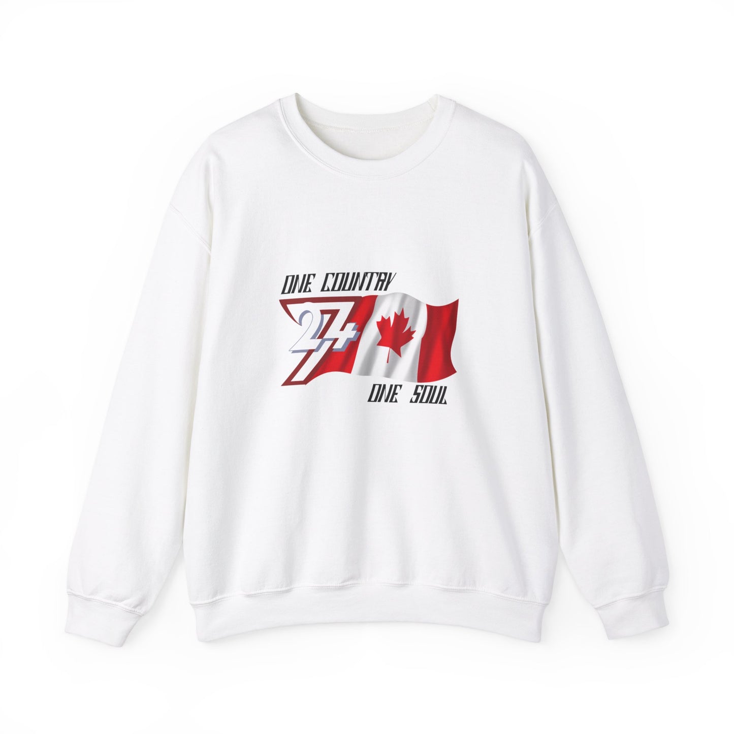 Unique Design Canada Flag sweatshirt white