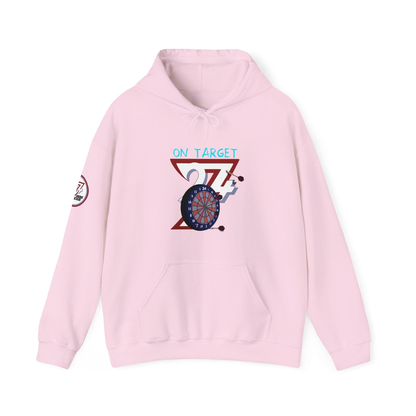 Unique Design Darts Hoodie light pink