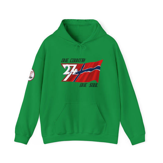  Unique Design 24/7 Norway Flag Printed Unisex custom Hoodie irish green