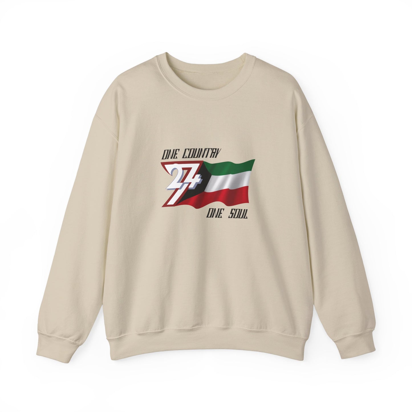 Unique Design Kuwait Flag sweatshirt sand