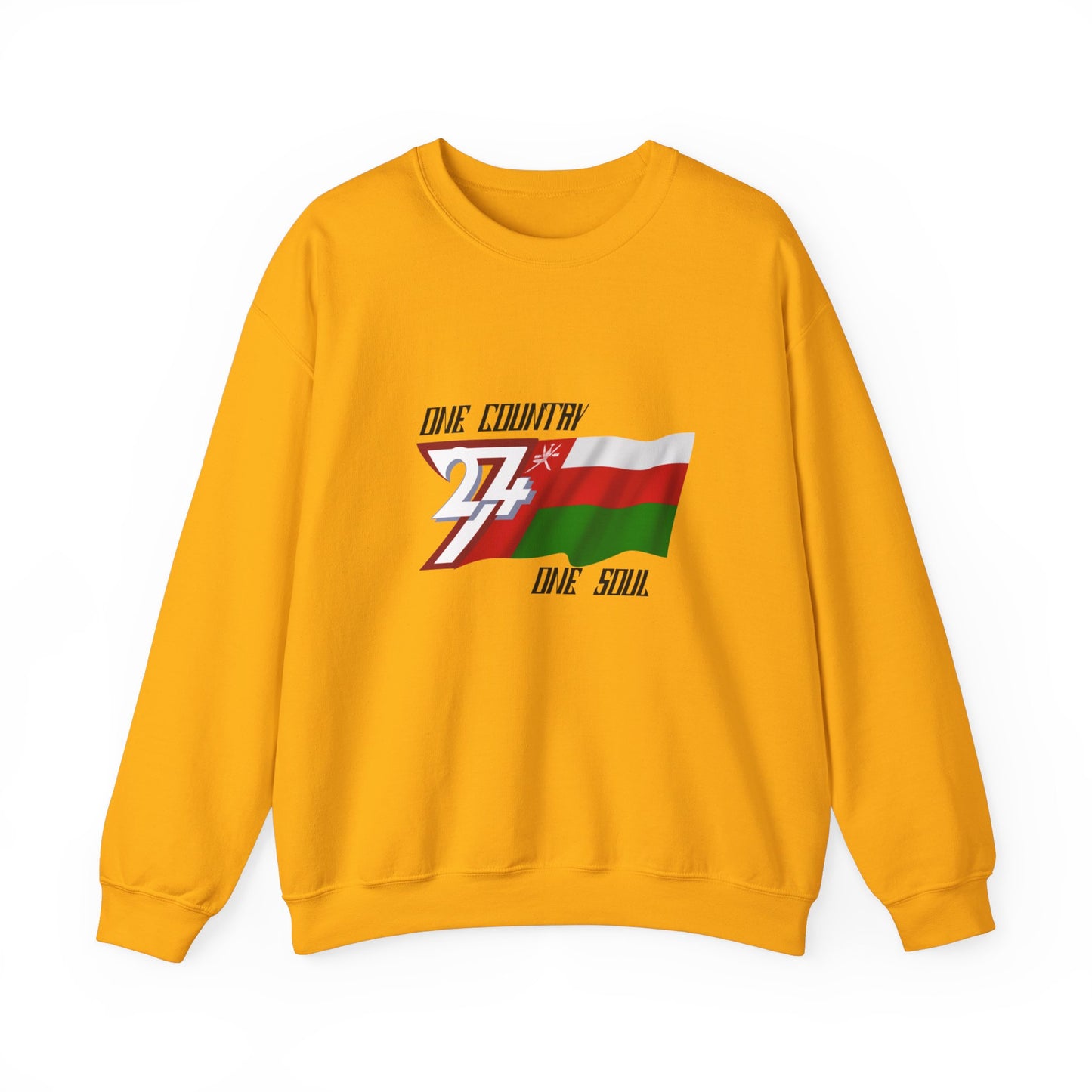 Unique Design Oman Flag sweatshirt gold