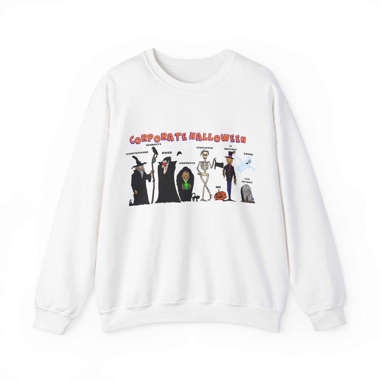 Sweatshirt for Halloween Funny Halloween Sweatshirt white