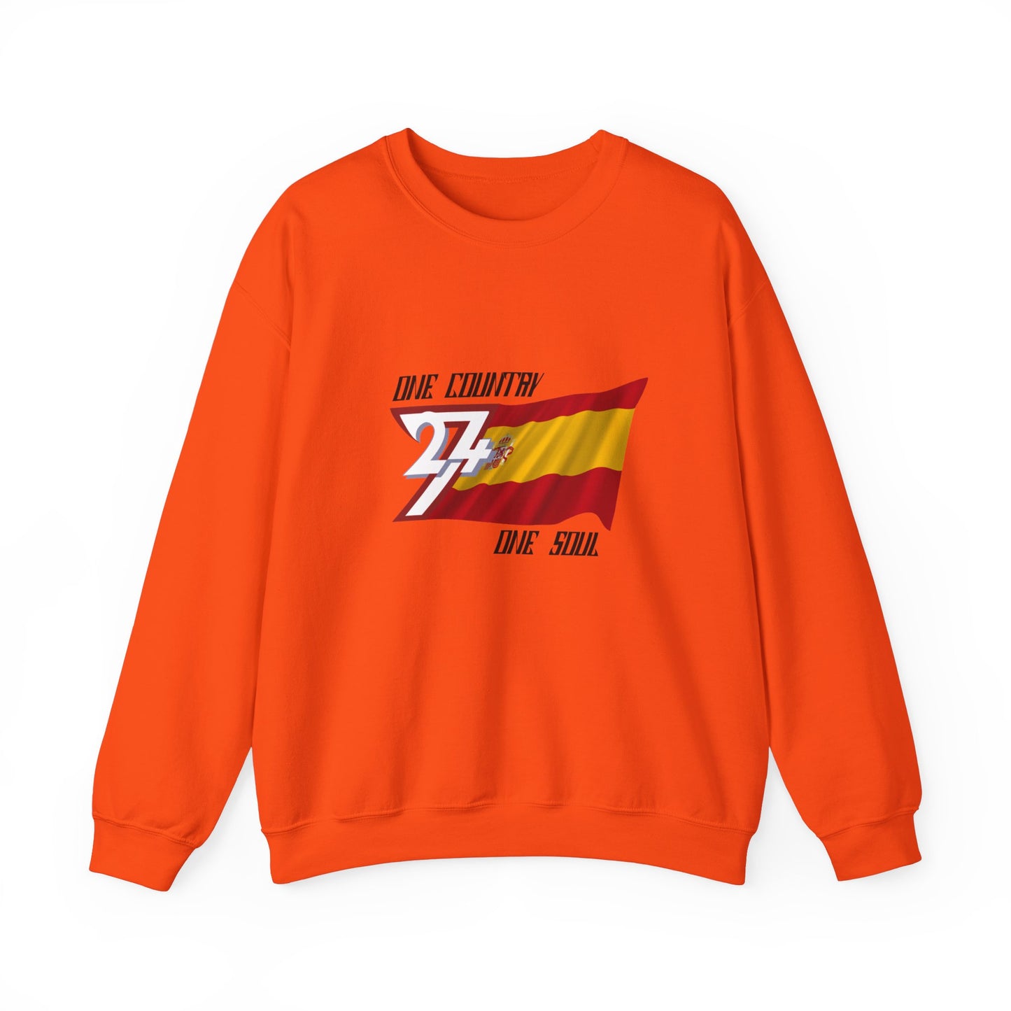 Unique Design Spain Flag sweatshirt orange