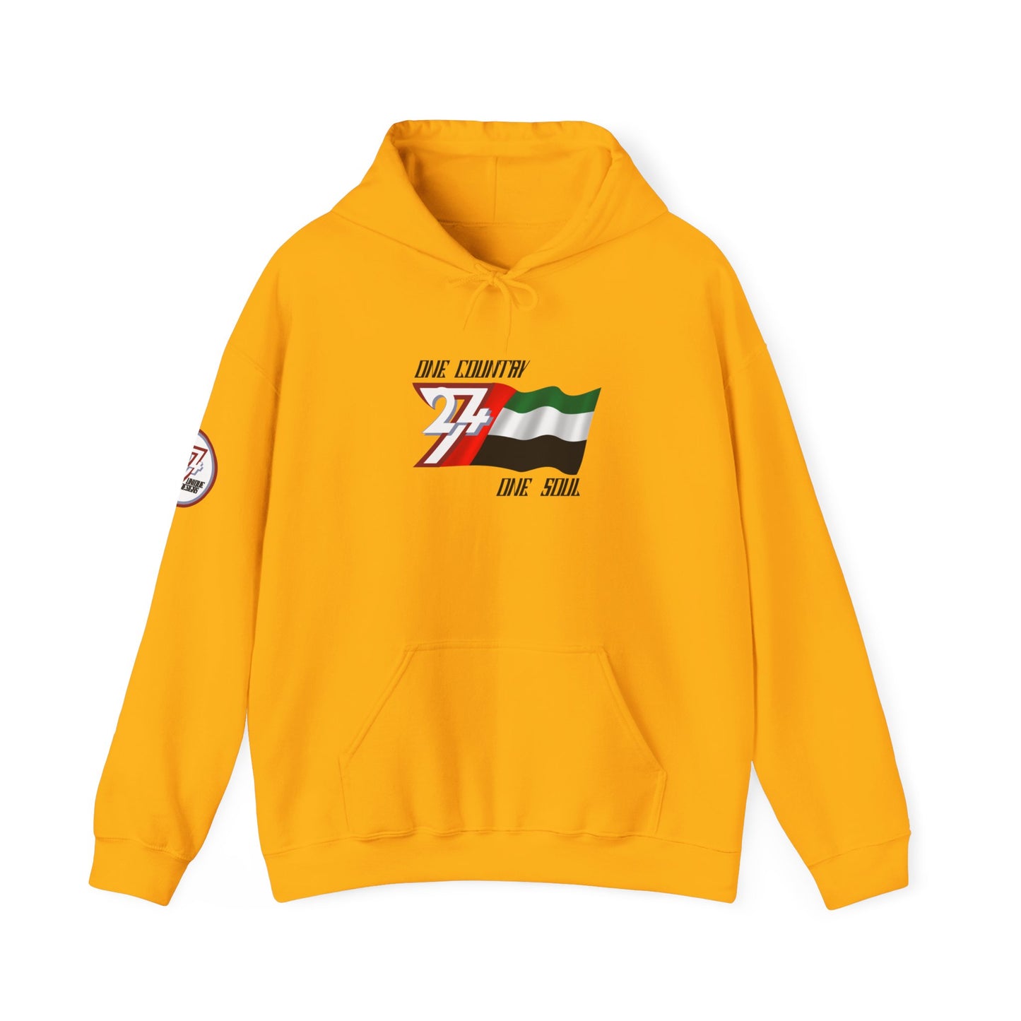 Unique Design United Arab Emirates Flag custom hoodie gold