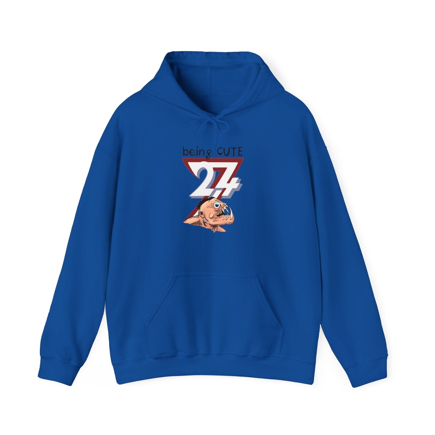 Unique Design Being Cute Funny Hoodie royal