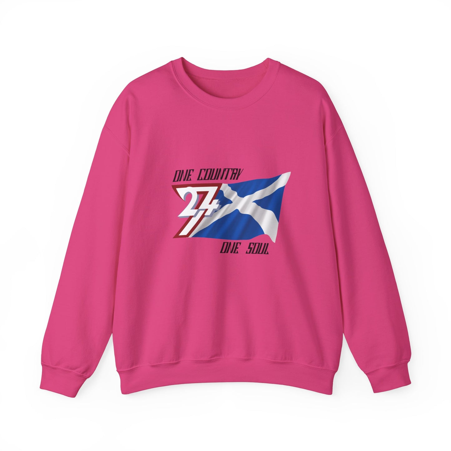 Unique Design Scotland Flag sweatshirt heliconia