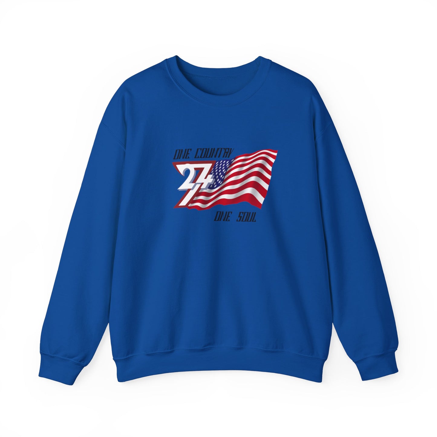 Unique Design USA Flag sweatshirt royal