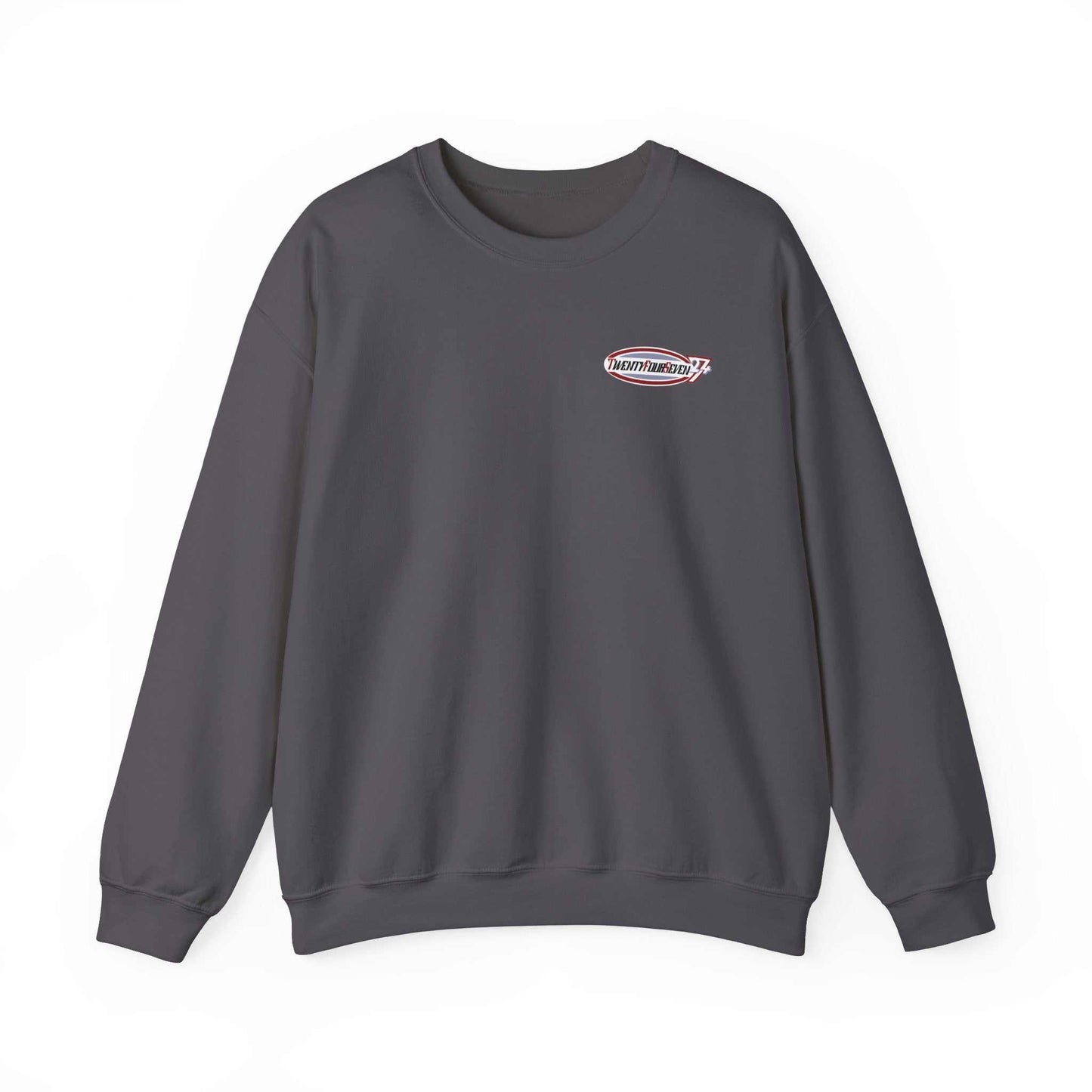 Unique Design TwentyFourSeven LOGO Heavy Blend™ Crewneck Sweatshirt charcoal