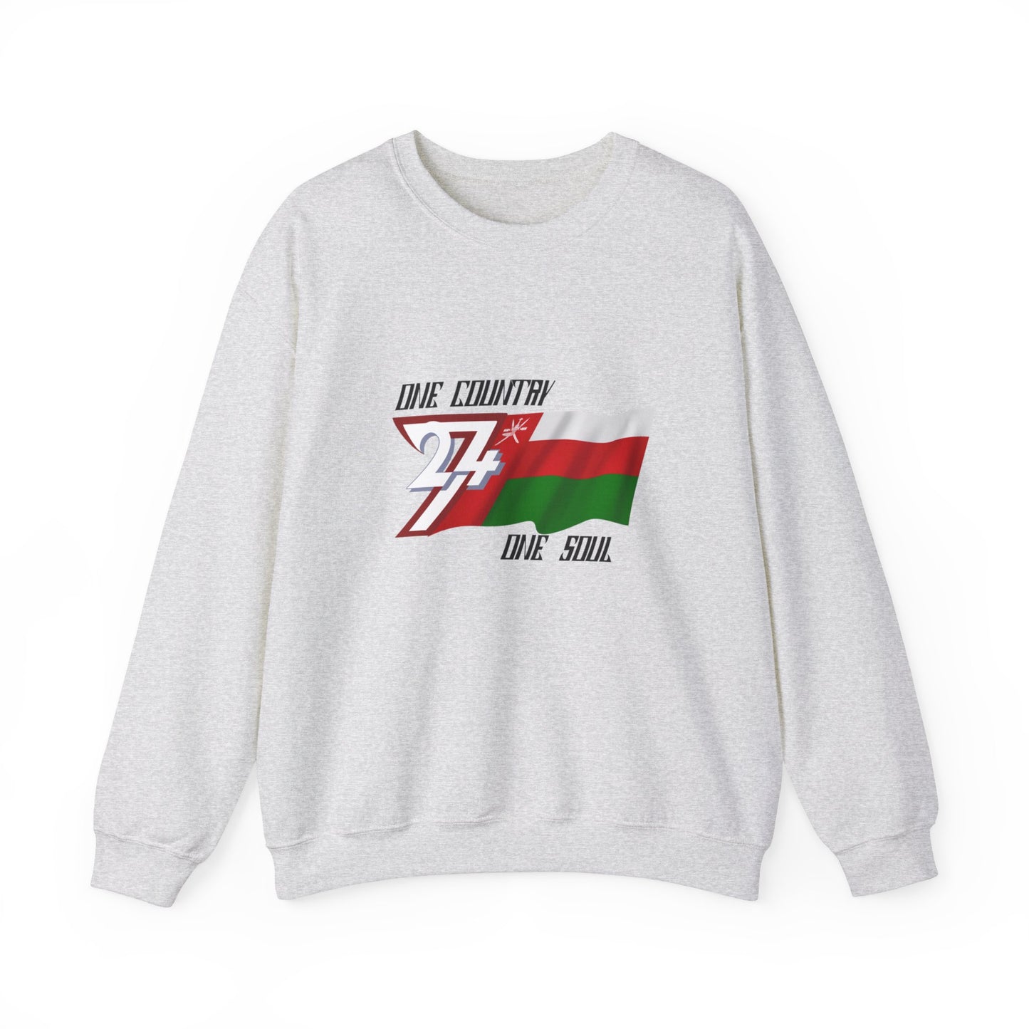 Unique Design Oman Flag sweatshirt ash