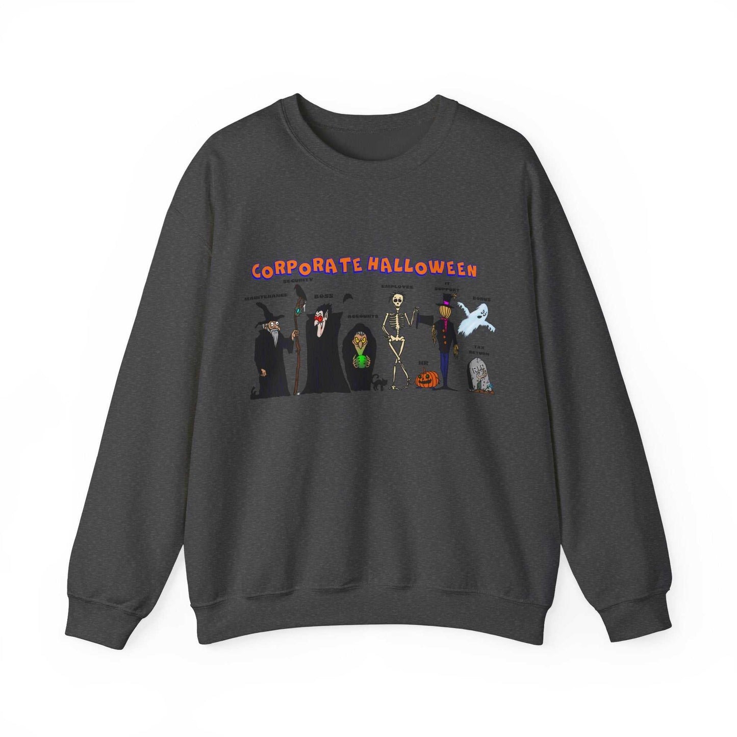 Sweatshirt for Halloween Funny Halloween Sweatshirt dark heather