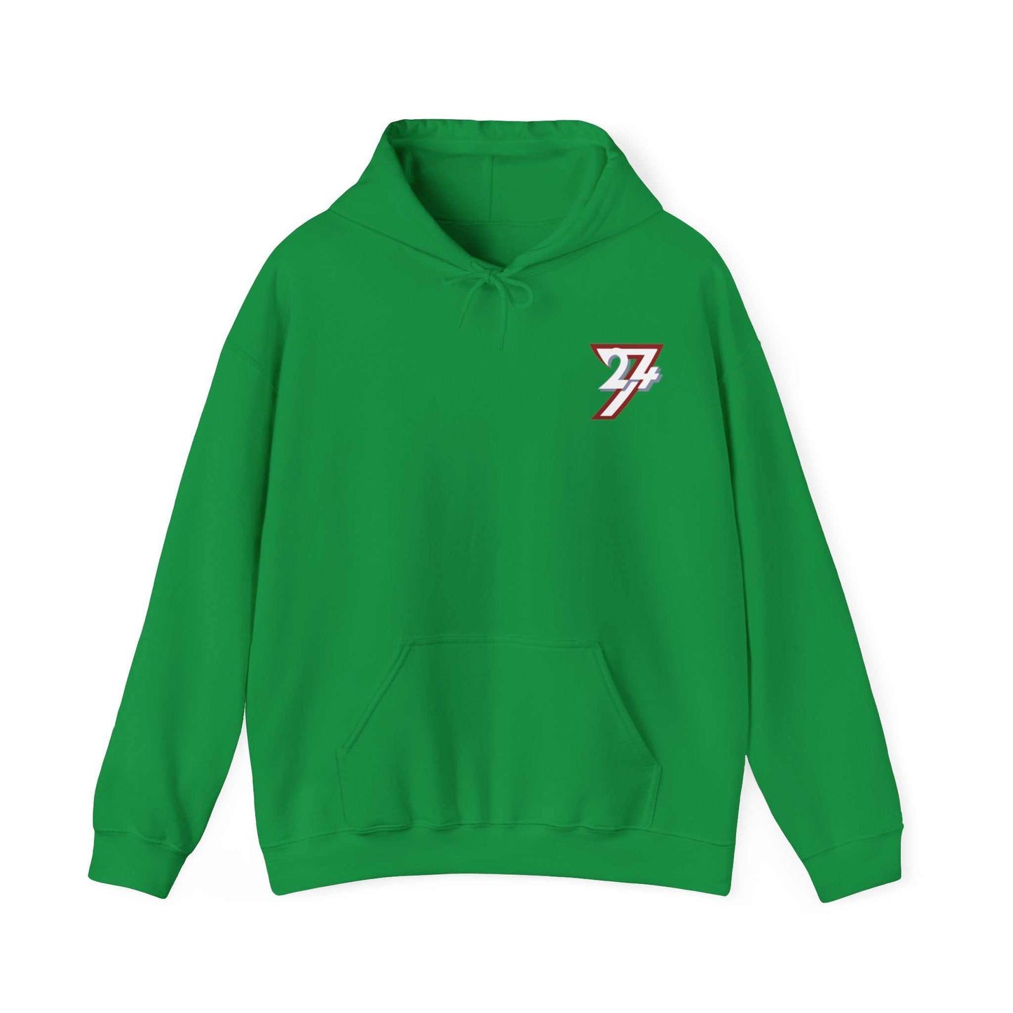 Unique Hoodie - TwentyFourSeven Printed Hoodie by 24/7 Unique Designs irish green