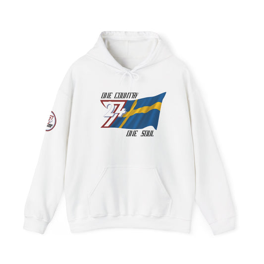 Unique Design 24/7 Sweden custom hoodie white